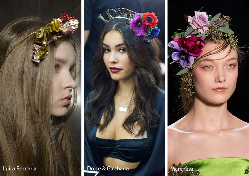 Fall/ Winter 2017-2018 Hair Accessory Trends: Floral Hair Accessories
