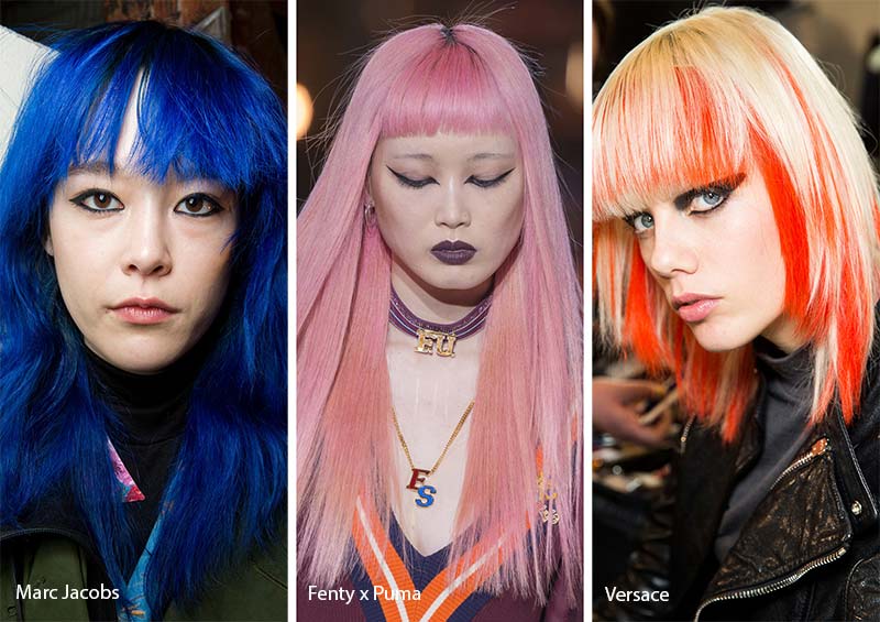 Fall/ Winter 2017-2018 Hair Color Trends: Unnatural Hair Colors