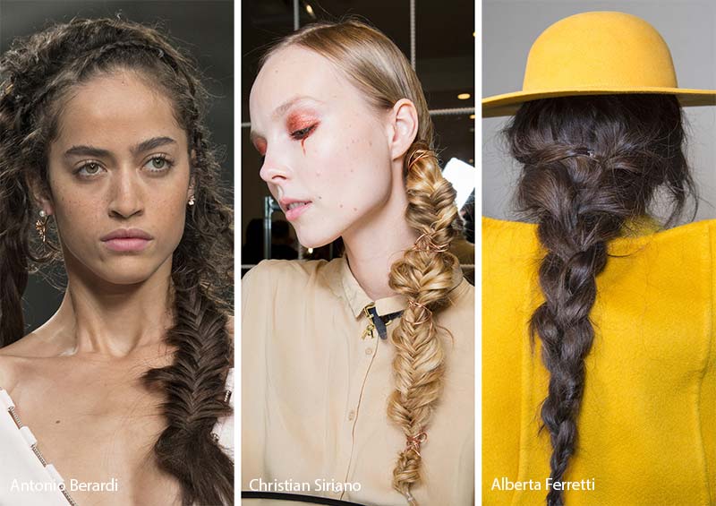Fall/ Winter 2017-2018 Hairstyle Trends: Chunky Braids