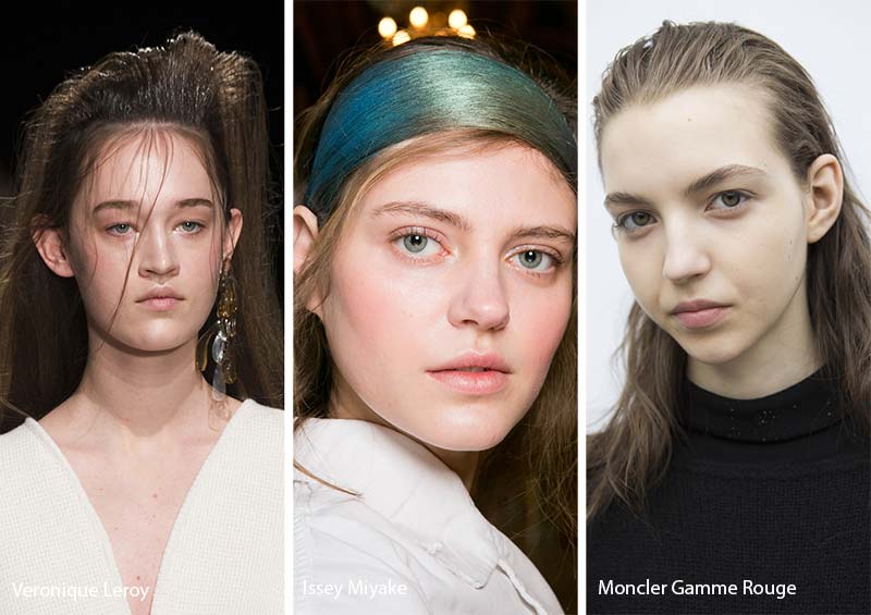 Fall/ Winter 2017-2018 Hairstyle Trends: Messy Swept-Back Hair