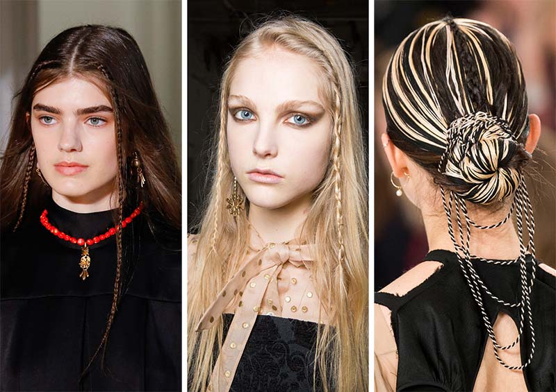 Fall/ Winter 2017-2018 Hairstyle Trends: Small Braids