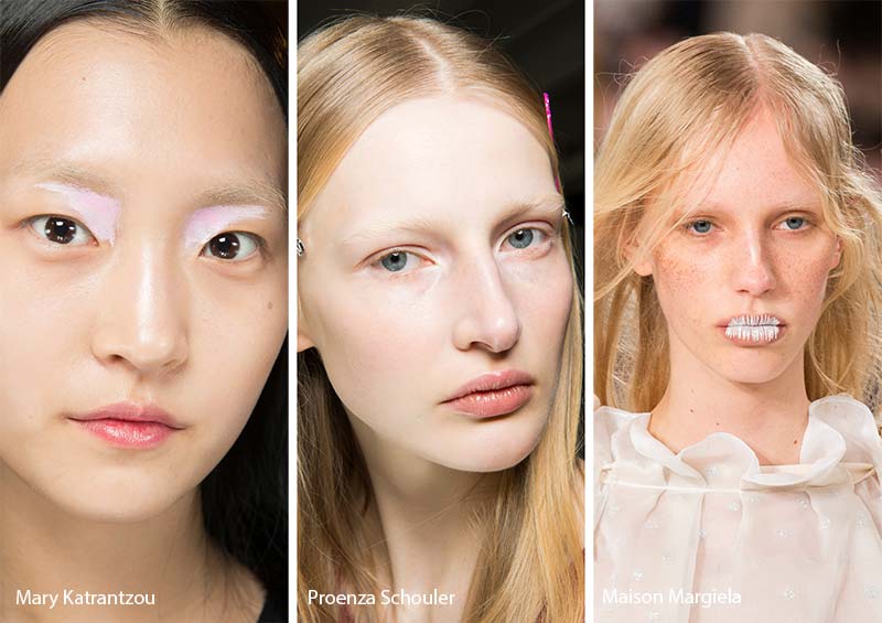 Fall/ Winter 2017-2018 Makeup Trends: Bleached Eyebrows