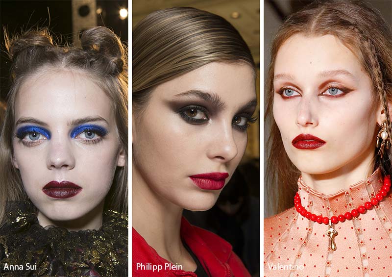 Fall/ Winter 2017-2018 Makeup Trends: Dark Eyes and Lips
