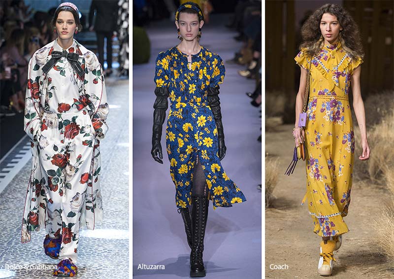 Fall/ Winter 2017-2018 Print Trends: Floral Patterns