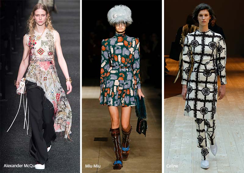 Fall/ Winter 2017-2018 Print Trends: Vintage Patterns