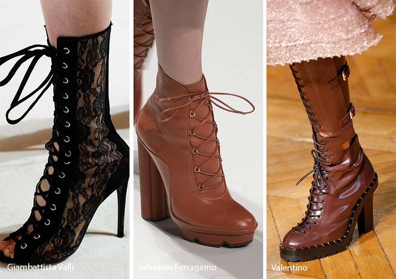 Fall/ Winter 2017-2018 Shoe Trends: Lace-Up Shoes & Boots