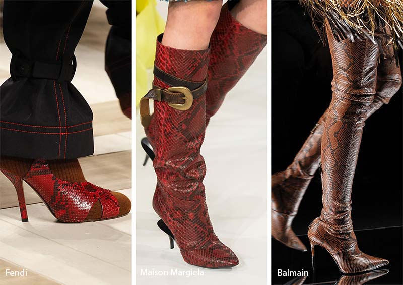 Fall/ Winter 2017-2018 Shoe Trends: Snakeskin Shoes & Boots