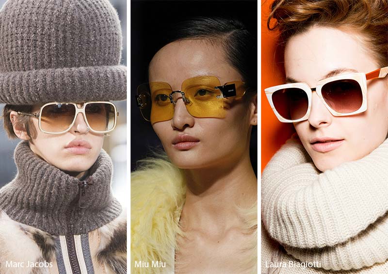 Fall/ Winter 2017-2018 Sunglasses Trends: Hipster Square Sunglasses