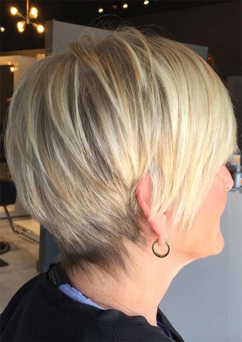 Haircuts & Hairstyles for Women Over 50: Short Blonde Hair