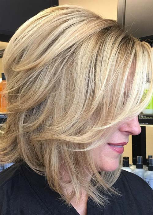 Haircuts & Hairstyles for Women Over 50: Golden Balayage