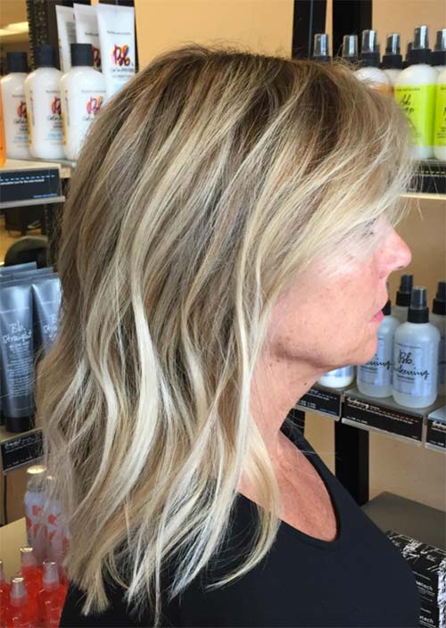 Haircuts & Hairstyles for Women Over 50: Waves Down Shoulders