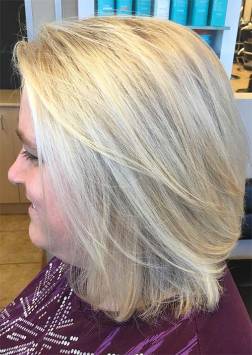 Haircuts & Hairstyles for Women Over 50: Summer Blonde