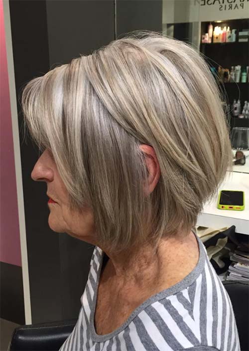 Haircuts & Hairstyles for Women Over 50: Textured Short Bob