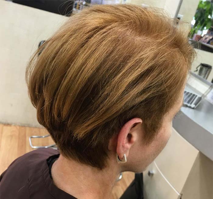 Haircuts & Hairstyles for Women Over 50: Side Trim Short Bob