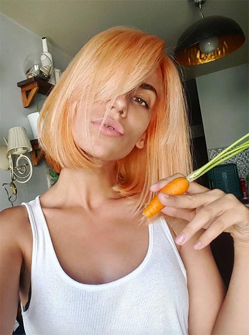 How to Dye Your Hair Peach