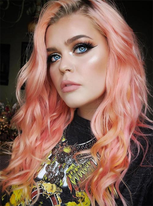Makeup Tips for Peach Hair Colors