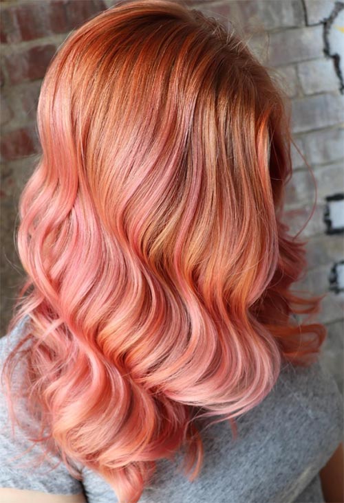Peach Hair Colors Ideas