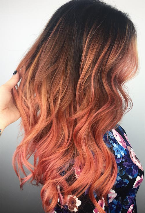 Peach Hair Colors Ideas