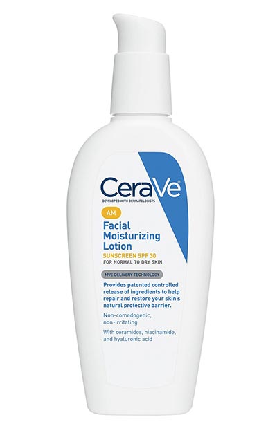 Best Face Moisturizers for Normal or Combination Skin Types: CeraVe Facial Moisturizing Lotion AM with SPF 30