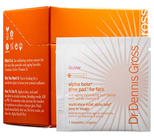 Best Self Tanners for the Face: Dr. Dennis Gross Skincare Alpha Beta Glow Pads