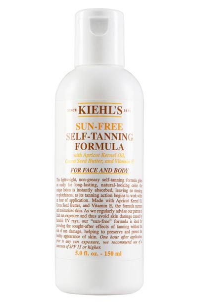 Best Self Tanners For Light and Fair Skin: Kiehl's Sun Free Self Tanning Formula