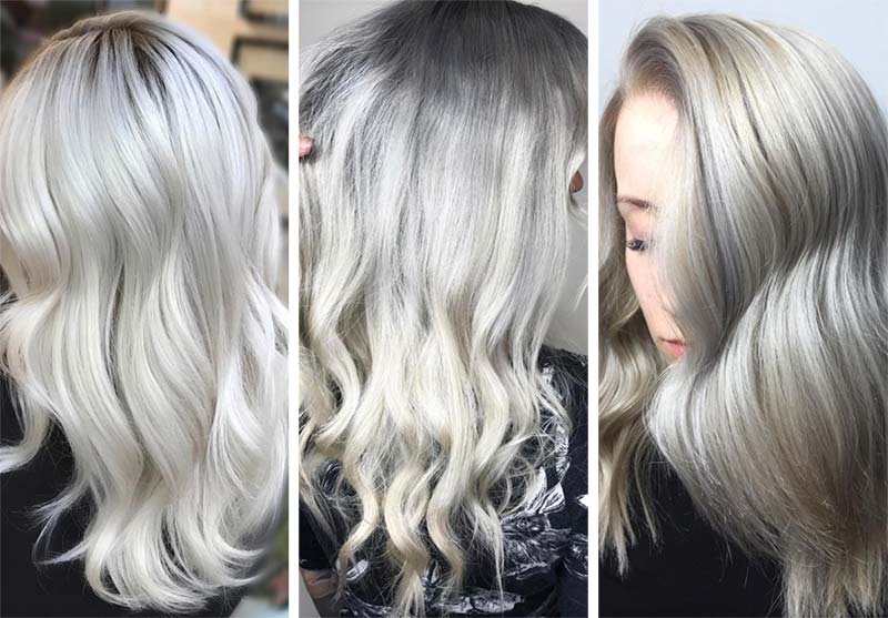 Blonde Hair Shades and Ideas: Grey Blonde Hair Color