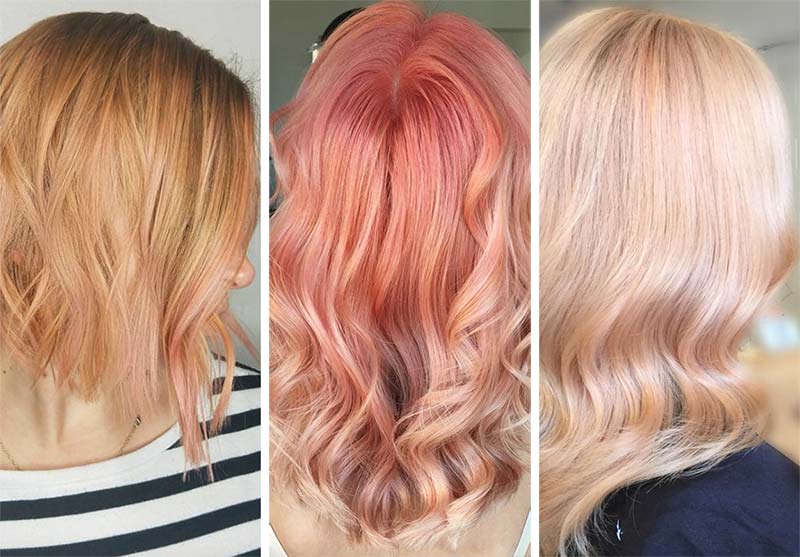 Blonde Hair Shades and Ideas: Peach Blonde Hair Color