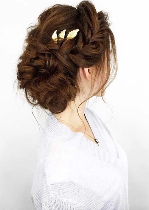 Bridal/ Wedding Updos Hairstyles: Dutch Braid Twist