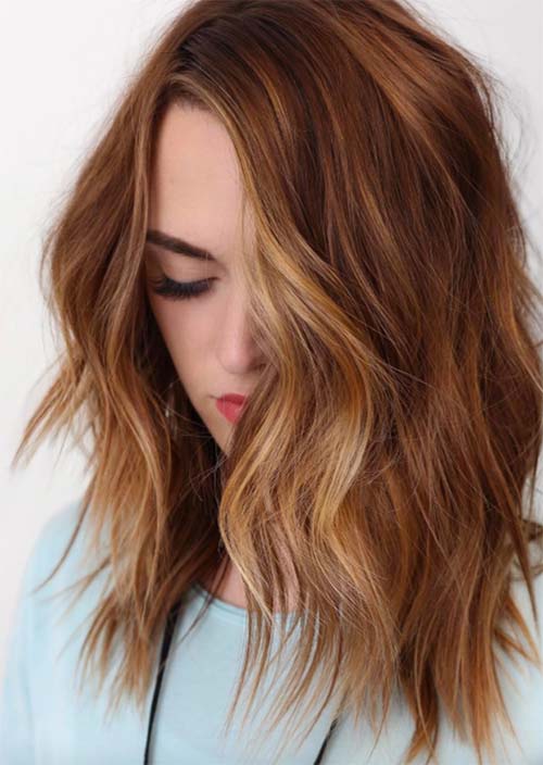 Balayage Hair Trend: Balayage Hair Colors & Balayage Highlights: Ginger Balayage