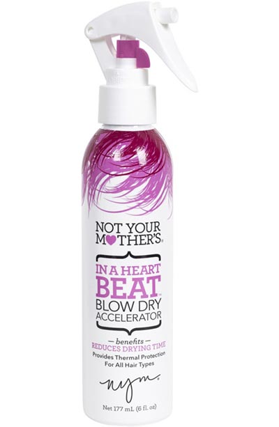 Best Drugstore Heat Protectants: Not Your Mother’s In a Heartbeat Blow Dry Accelerator Spray