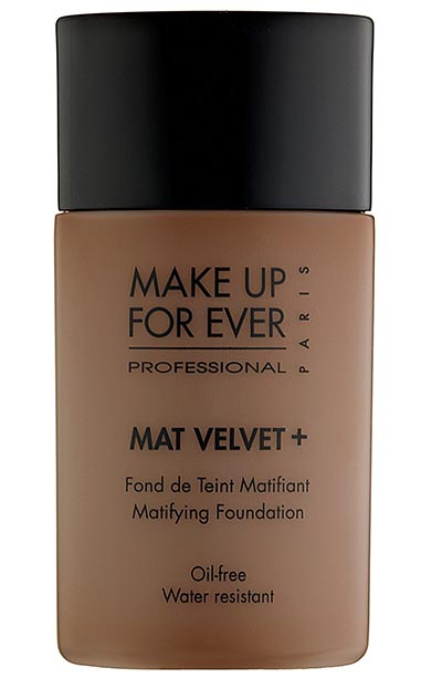 Best Foundations for Dark Skin Tones: Make Up for Ever Mat Velvet + Matifying Foundation