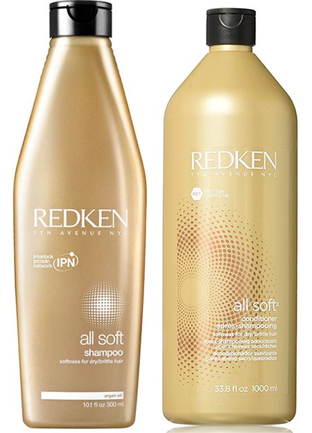 Best Protein Shampoos & Protein Conditioners: Redken All Soft Shampoo & Conditioner