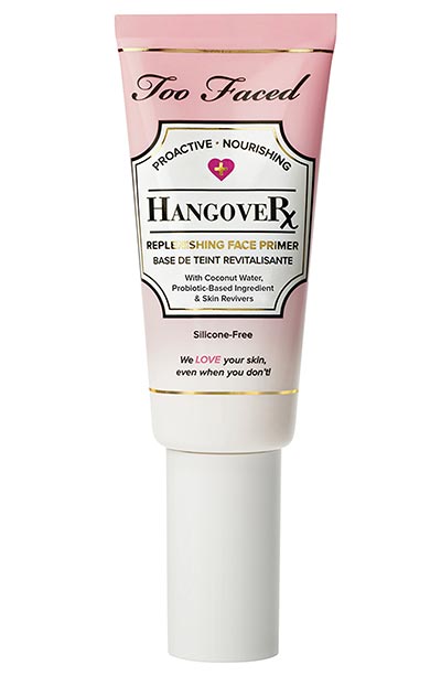 Best Makeup Primers for Dry and Mature Skin: Too Faced Hangover Rx Replenishing Face Primer