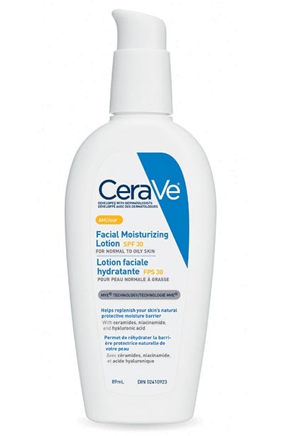 Best Niacinamide Skincare Products for All Skin Types: CeraVe Facial Moisturizing Lotion AM SPF 30