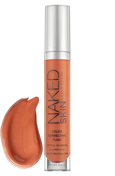 Best Orange Color Correctors: Urban Decay Naked Skin Color Correcting Fluid in Deep Peach