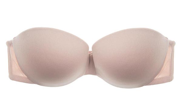 Best Strapless Bras for Small Breasts: Mesh Push-Up Strapless Bra