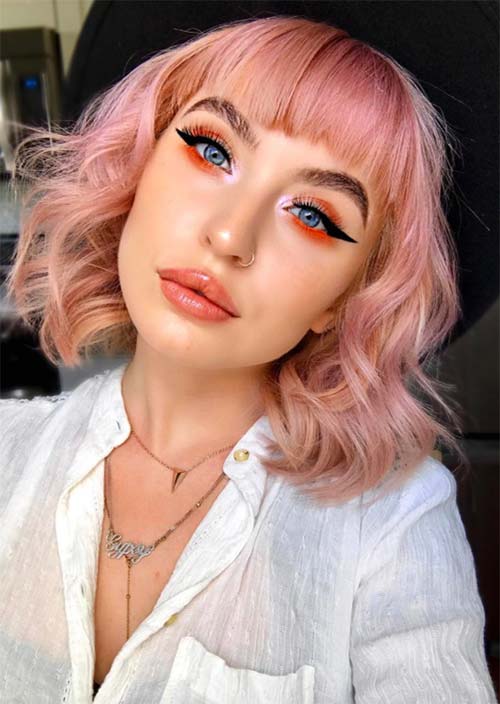 Makeup Tips for Women with Rose Gold Hair