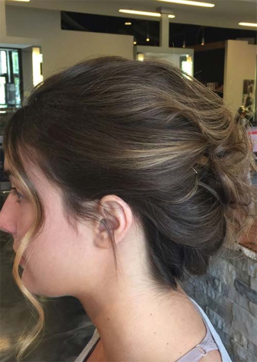 Updos for Short Hair Ideas: French Twist Short Hair Updo