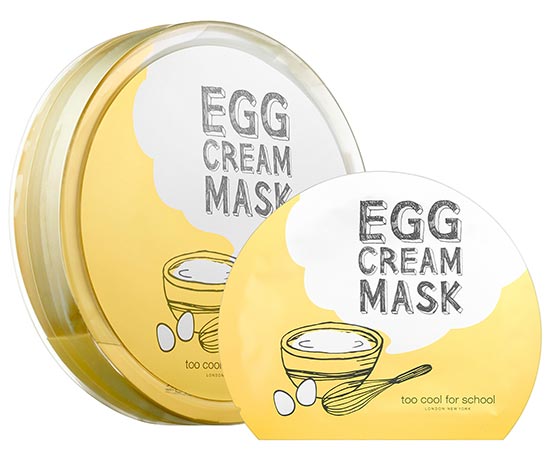 Best Sheet Masks for Multi Masking: Too Cool for School Egg Cream Mask - Hydration