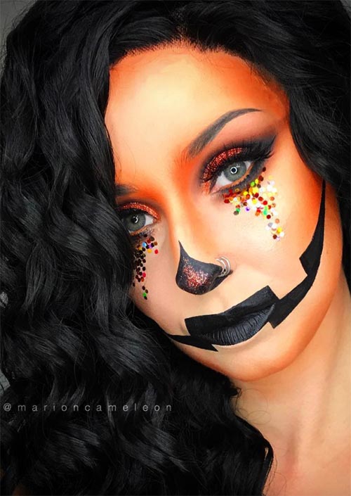Halloween Makeup Ideas: Jaclyn Lantern Makeup for Halloween
