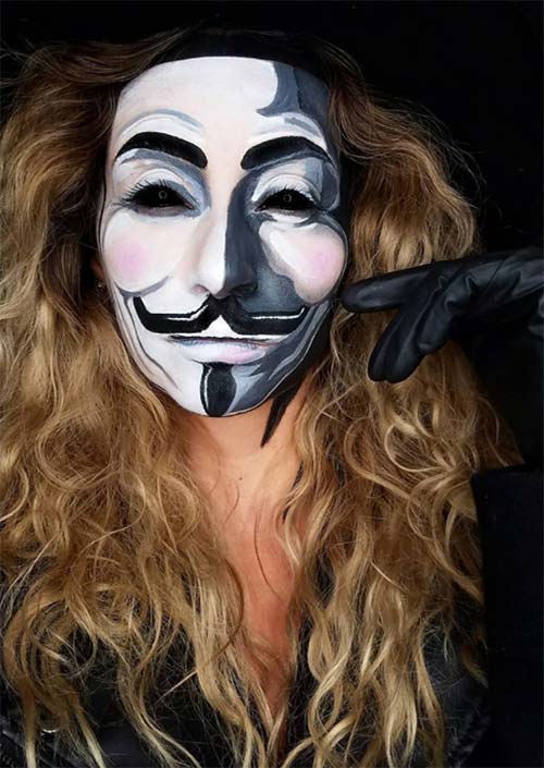 Halloween Makeup Ideas: Vendetta Makeup for Halloween