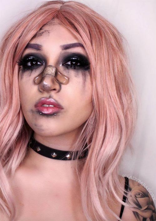 Halloween Makeup Ideas: Beaten Makeup for Halloween