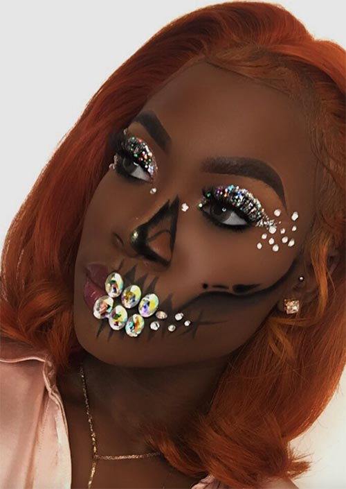 Halloween Makeup Ideas: Crystal Skull Makeup for Halloween