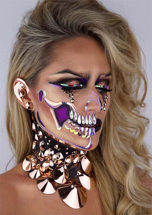 Halloween Makeup Ideas: Metal Skull Makeup for Halloween