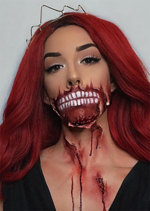 Halloween Makeup Ideas: Open Mouth Makeup for Halloween