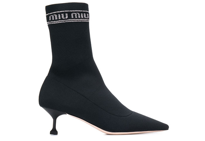 Best Ankle Boots for Women: Miu Miu Knit Ankle Boots
