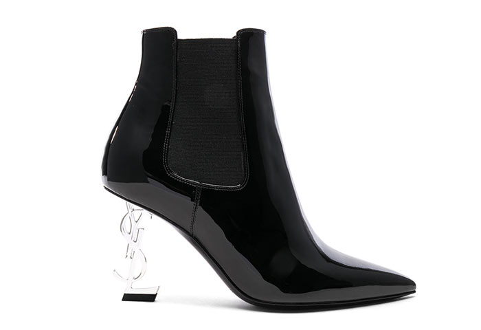 Best Ankle Boots for Women: Saint Laurent Patent Opium Monogramme Heel Ankle Boots