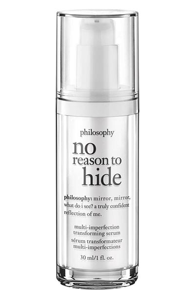Best Face Serums for Oily Skin: Philosophy No Reason to Hide Multi Imperfection Transforming Serum