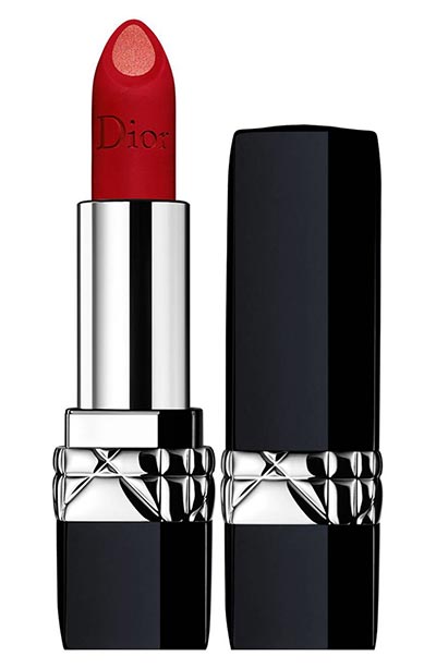 Best Sparkly Glitter Lipsticks: Rouge Dior Double Rouge Matte Metal Colour & Couture Contour Lipstick in Matte Metal