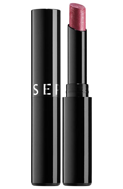 Best Sparkly Glitter Lipsticks: Sephora Collection Color Lip Last Lipstick in Pink Teaser